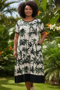 Rochie larga de dama pentru dame cu forme