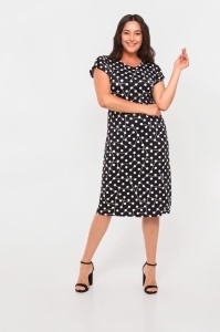 Rochie larga de dama pentru dame cu forme