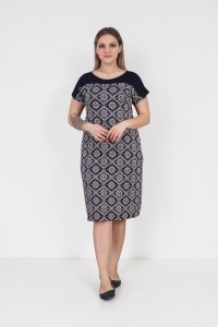 Rochie larga de dama pentru dame cu forme