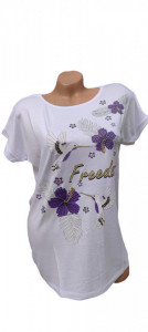 Tricou dama cu maneca scurta cod a4349 - Img 2