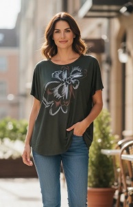 Tricou dama cu maneca scurta, marimi pana la 10xl
