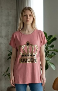 Tricou dama cu maneca scurta, marimi pana la 2xl