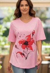 Tricou dama cu maneca scurta, marimi pana la 5xl