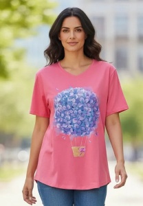 Tricou dama cu maneca scurta, marimi pana la 5xl
