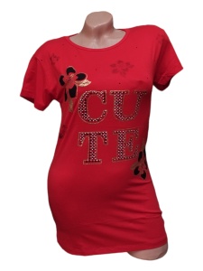 Tricou dama din bumbac calitativ model nou cod x1239