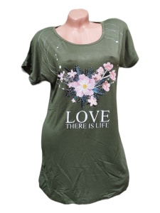 Tricou dama din bumbac calitativ model nou cod x1260