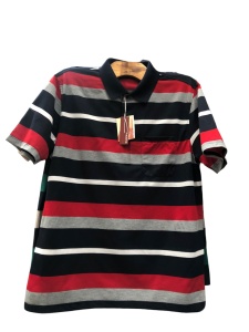 Tricou polo cu dungi de barbati cod x1372