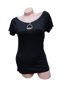 Bluza dama calitativa cu maneca scurta cod x2418