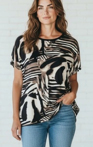 Bluza dama cu maneca scurta din bumbac