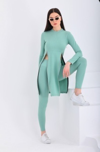 Compleu cu pantaloni lungi si bluza stil tunica COD COMPLEU-77