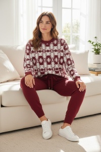 Compleu gros din tricot fin pentru dama COD COMPLEU-067
