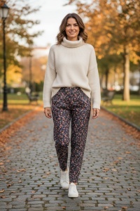 Pantaloni grosi, colorati de dama COD PANTALON-388