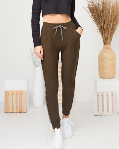 pantaloni grosi din bumbac de trening model nou cod L74807