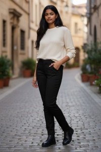 Pantaloni lungi casual de dama COD PANTALON-056