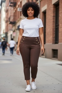 Pantaloni lungi cu nasturi de dama COD PANTALON-186