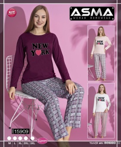 Pijama dama cu maneca lunga cod x6141