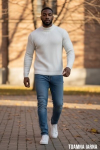Pulover gros din tricot pentru barbati COD PULOVER-298