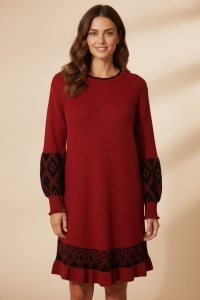 Rochie groasa tricot de dama COD ROCHIE-202