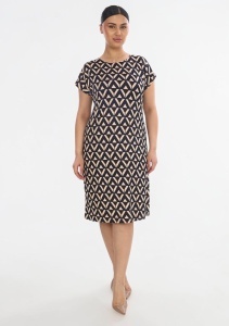 Rochie larga de dama pentru dame cu forme