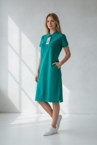 Rochie scurta elenganta stil polo