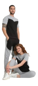 Trening cuplu cu maneca scurta si pantaloni lungi COD TRENING-659