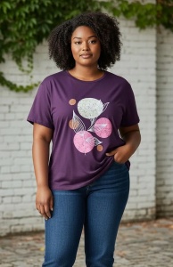 Tricou dama cu maneca scurta, marimi pana la 10xl