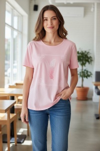 Tricou dama cu maneca scurta, marimi pana la 10xl