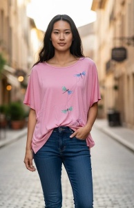 Tricou dama cu maneca scurta, marimi pana la 10xl