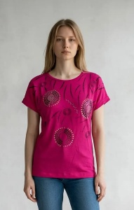 Tricou dama cu maneca scurta, marimi pana la 2xl