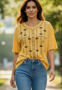 Tricou dama cu maneca scurta, marimi pana la 5xl
