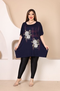 Tricou dama din bumbac marimi mari cod x5960