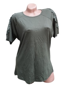 Bluza dama calitativa cu broderie pe maneci cod x2449
