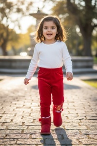 Pantaloni din catifea pentru fetite COD PANTALON-113
