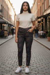 Pantaloni grosi colorati de dama COD PANTALON-123