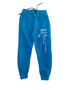 Pantaloni lungi de trening din bumbac pentru copii cod x10048