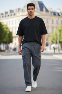 Pantaloni lungi din in pentru barbati COD PANTALON-173