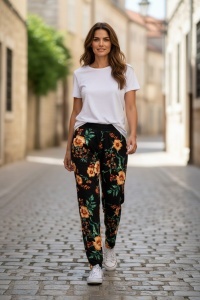 Pantaloni lungi din panza pentru dama COD PANTALON-293