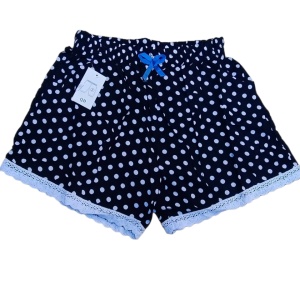 Pantaloni scurti inflorati din panza model nou cod x5342