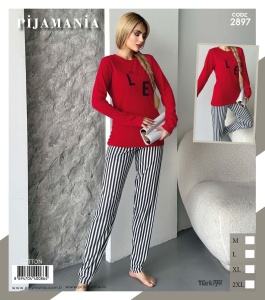 Pijama vatuita din bumbac de dama cod x20241