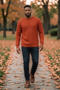 Pulover gros din tricot pentru barbati COD PULOVER-295