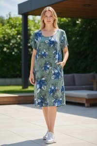 Rochie dama fabricatie Italia, croiala moderna, usoara si eleganta