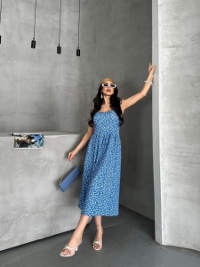 Rochie de vara cu diferite imprimeuri model nou cod x5711