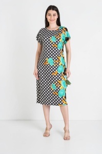 Rochie larga de dama pentru dame cu forme