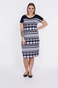 Rochie larga de dama pentru dame cu forme