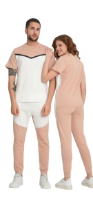 Trening cuplu cu maneca scurta si pantaloni lungi COD TRENING-666