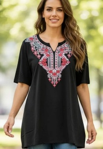 Tricou dama cu maneca scurta, marimi pana la 5xl
