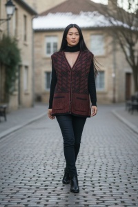 Vesta tricot de dama COD VESTA-033