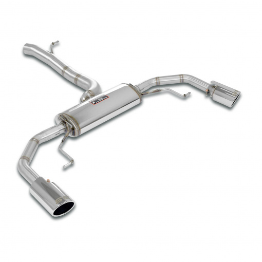 Supersprint Connecting pipe + rear exhaust Right O100 - Left O100