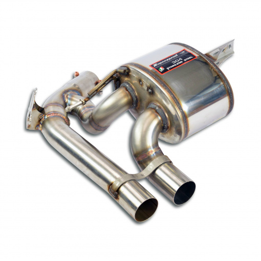 Supersprint Dual Sound rear muffler left with flap