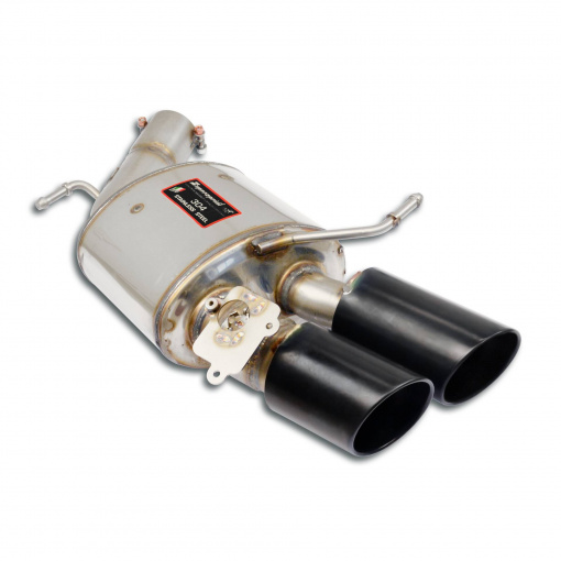 Supersprint Rear exhaust Left 100x75 Black